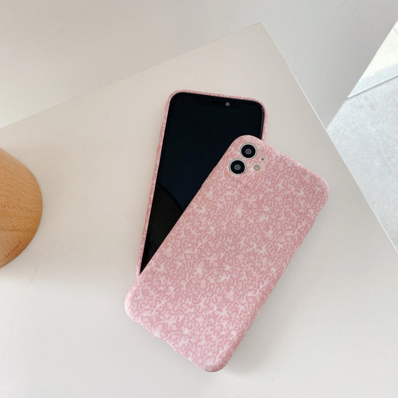 Small Leopard Print Pink iPhone Case-Fonally-Fonally-iPhone-Case-Cute-Royal-Protective