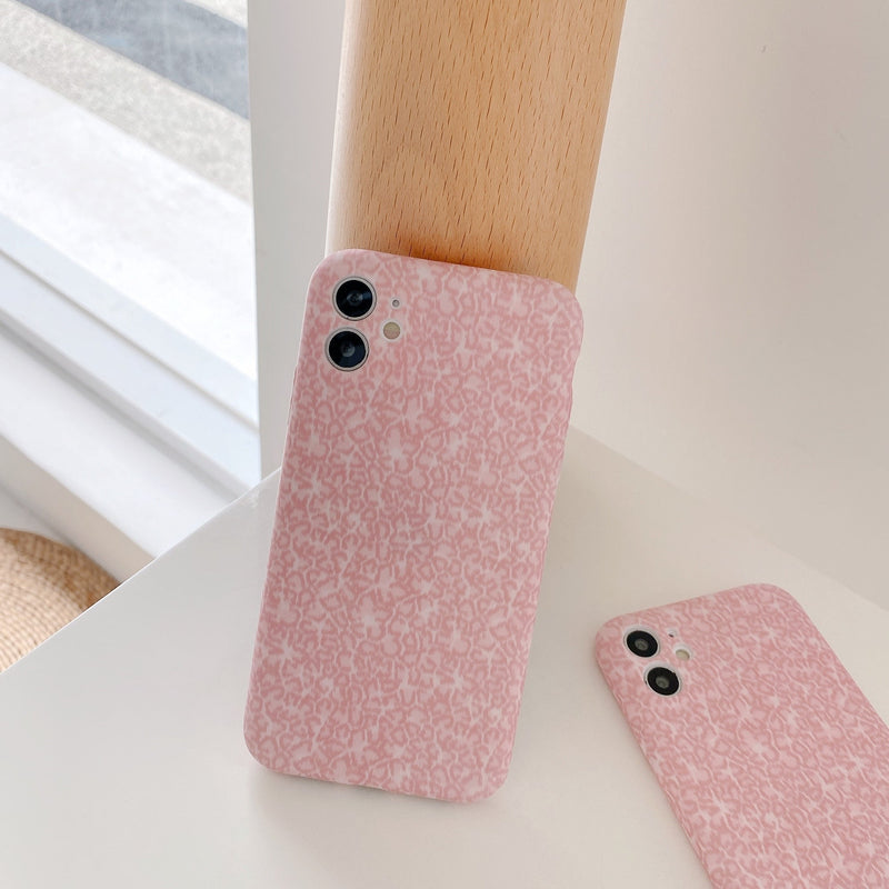Small Leopard Print Pink iPhone Case-Fonally-Fonally-iPhone-Case-Cute-Royal-Protective