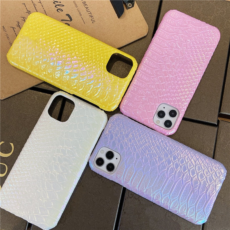Snakeskin Rainbow iPhone Case-Fonally-Fonally-iPhone-Case-Cute-Royal-Protective