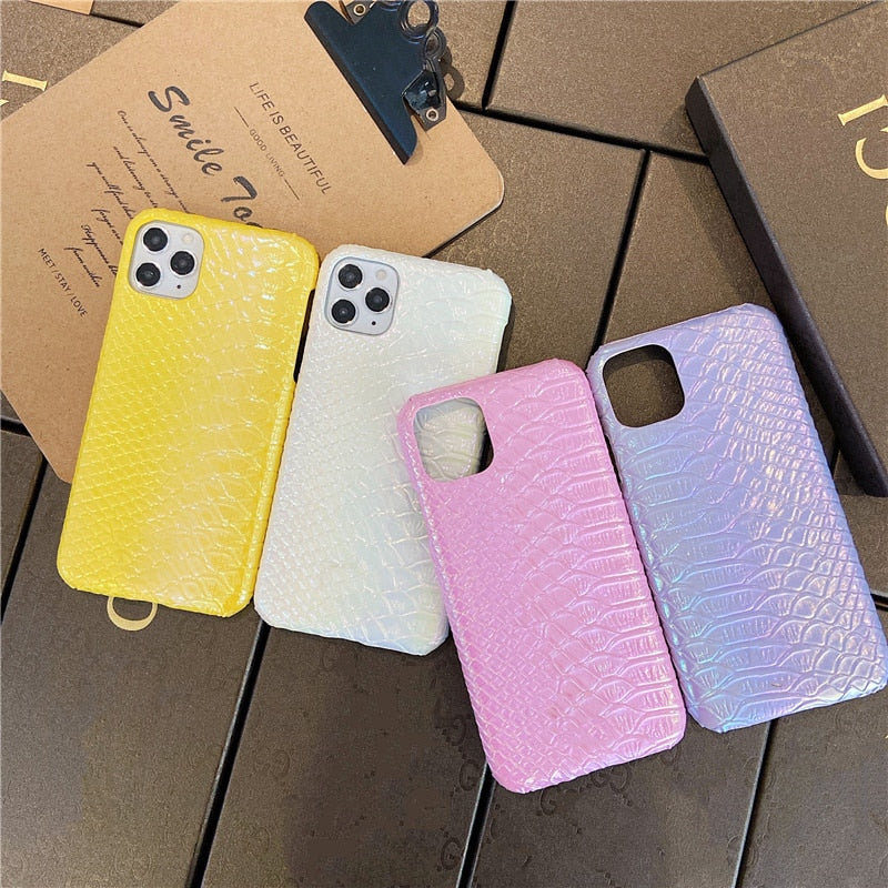 Snakeskin Rainbow iPhone Case-Fonally-Fonally-iPhone-Case-Cute-Royal-Protective