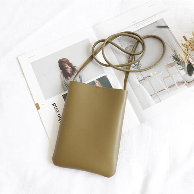 Soft PU Leather Phone Bag-Fonally-Green-