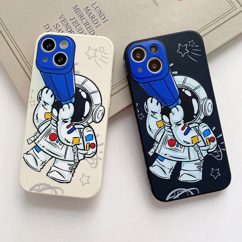 Spacetronaut Camera Play iPhone Case-Fonally-