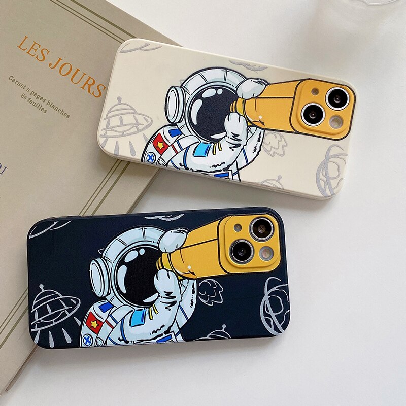 Spacetronaut Camera Play iPhone Case-Fonally-