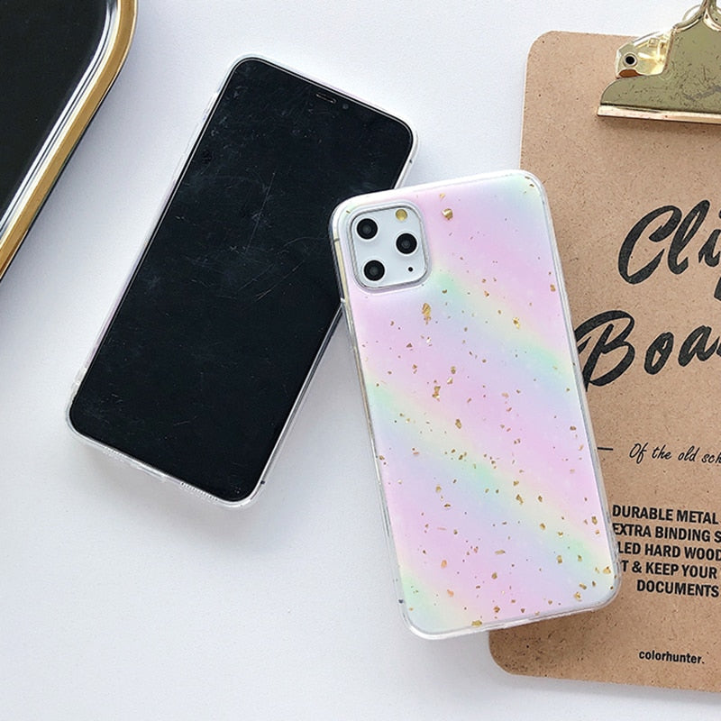 Star Glitter Rainbow iPhone Case-Fonally-Fonally-iPhone-Case-Cute-Royal-Protective