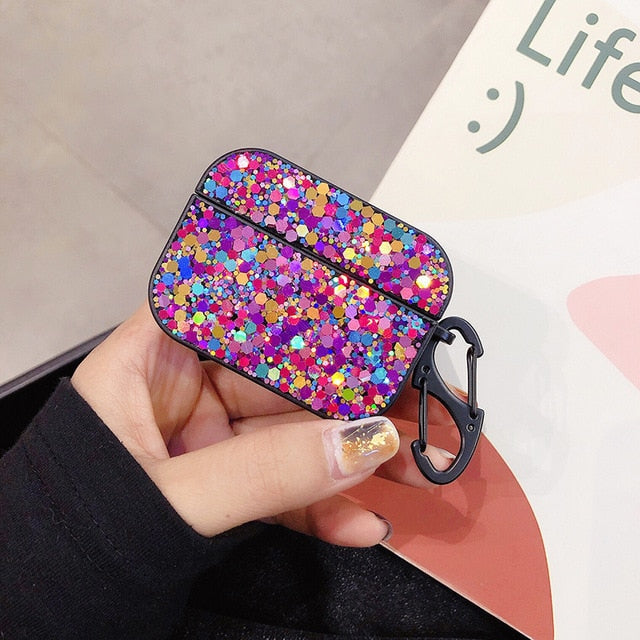 Stars Glitter AirPods Pro Case-Fonally-01-Fonally-iPhone-Case-Cute-Royal-Protective