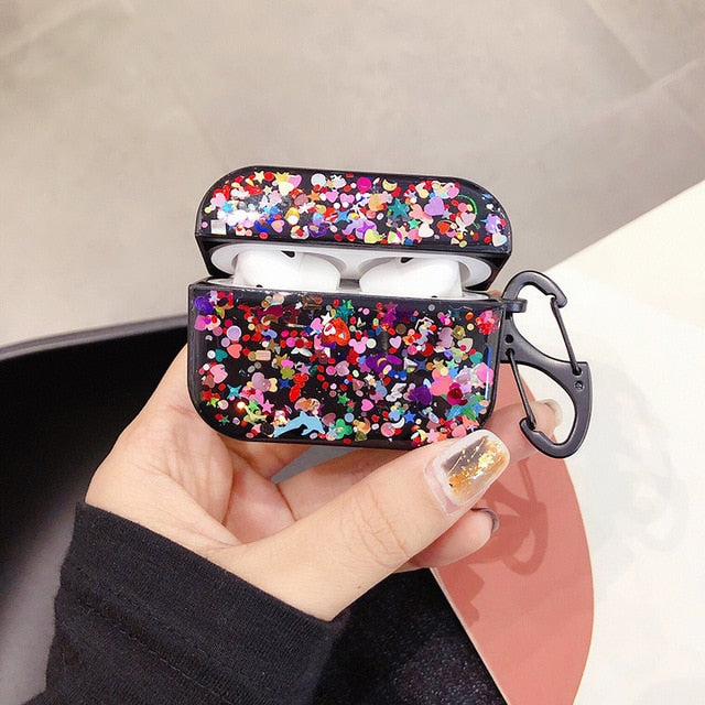 Stars Glitter AirPods Pro Case-Fonally-04-Fonally-iPhone-Case-Cute-Royal-Protective