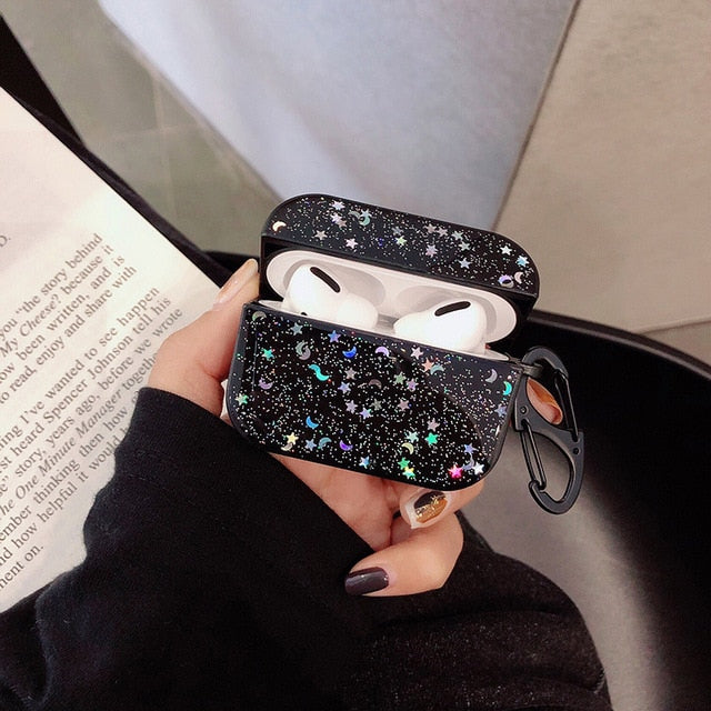 Stars Glitter AirPods Pro Case-Fonally-06-Fonally-iPhone-Case-Cute-Royal-Protective