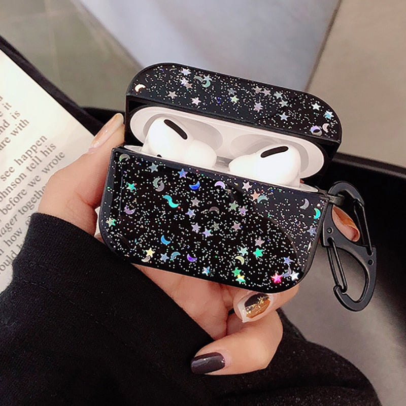 Stars Glitter AirPods Pro Case-Fonally-Fonally-iPhone-Case-Cute-Royal-Protective