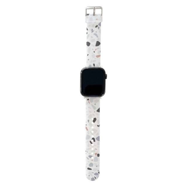 Stone Gems Bands for Apple Watch-Fonally-White-38 mm-