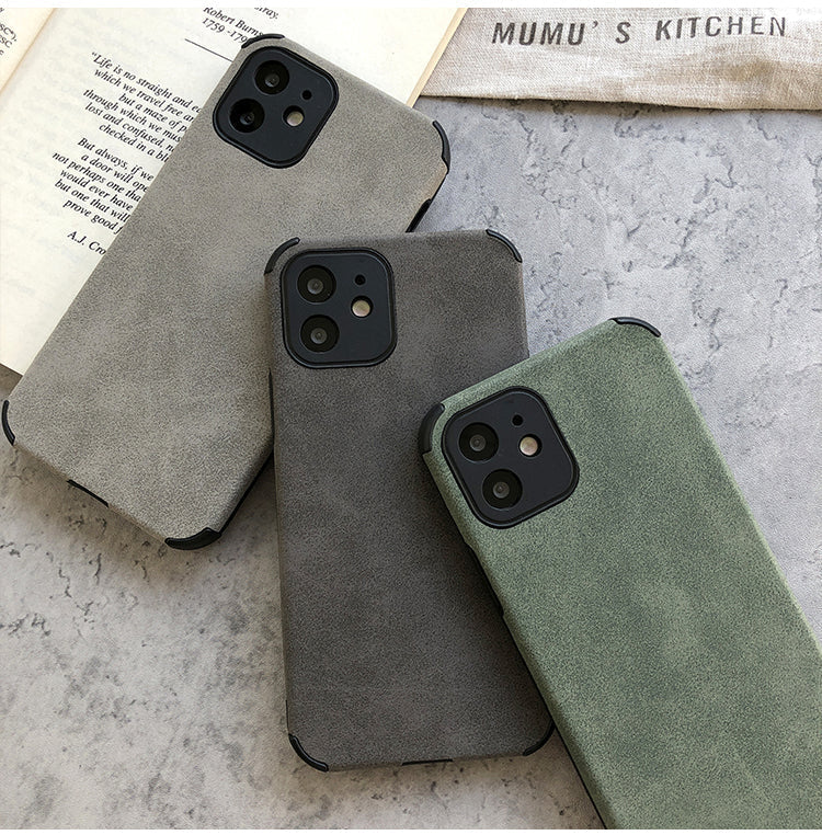 Suede Leather iPhone Case-Fonally-Fonally-iPhone-Case-Cute-Royal-Protective