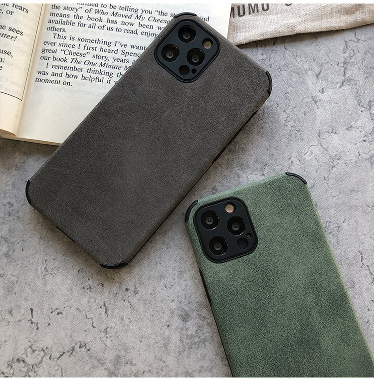Suede Leather iPhone Case-Fonally-