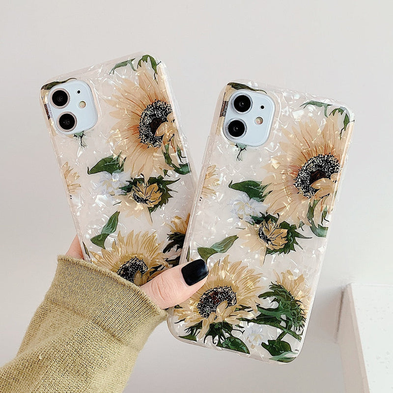 Sunflower iPhone Case-Fonally-Fonally-iPhone-Case-Cute-Royal-Protective