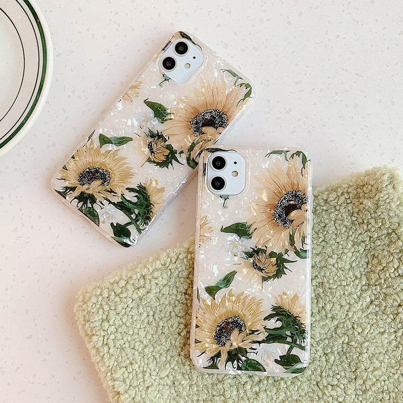 Sunflower iPhone Case-Fonally-Fonally-iPhone-Case-Cute-Royal-Protective