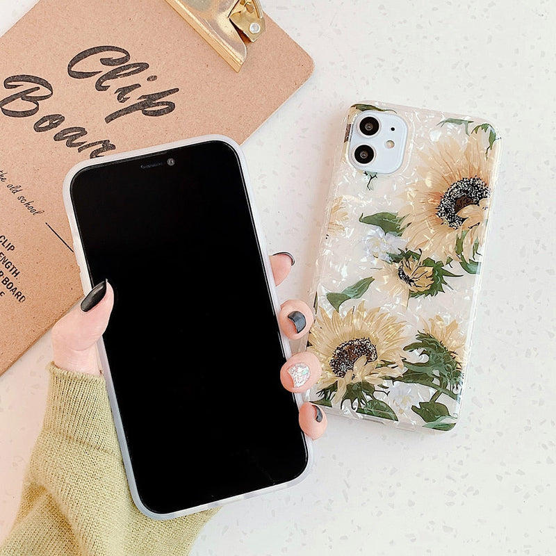 Sunflower iPhone Case-Fonally-Fonally-iPhone-Case-Cute-Royal-Protective