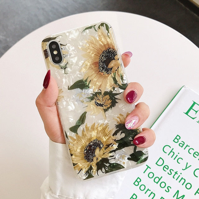 Sunflower iPhone Case-Fonally-For iPhone 11Pro Max-Fonally-iPhone-Case-Cute-Royal-Protective