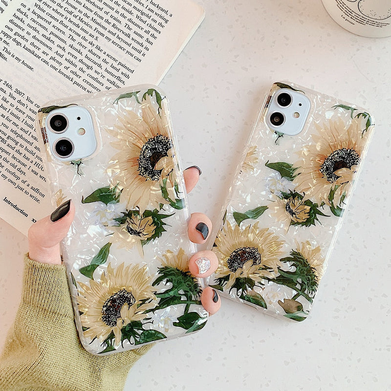 Sunflower iPhone Case-Fonally-Fonally-iPhone-Case-Cute-Royal-Protective