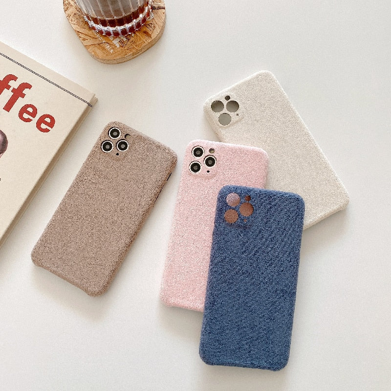 Warm Fleece iPhone Case-Fonally-Fonally-iPhone-Case-Cute-Royal-Protective