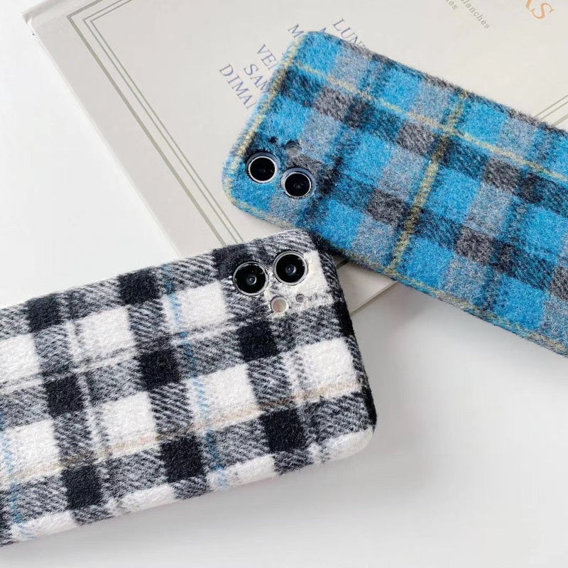 Warm Furry Lattice iPhone Case-Fonally-Fonally-iPhone-Case-Cute-Royal-Protective
