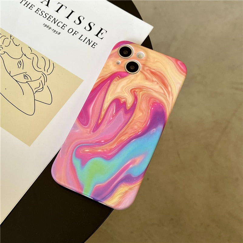 Wavesplash Colorful Marble iPhone Case-Fonally-