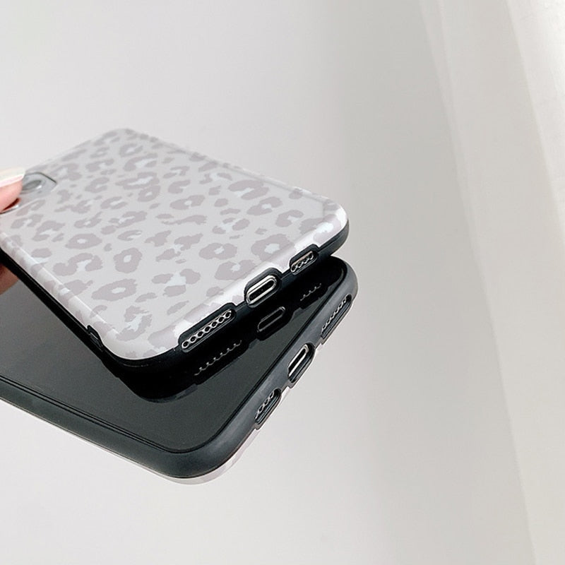 White Leopard Print iPhone Case-Fonally-Fonally-iPhone-Case-Cute-Royal-Protective