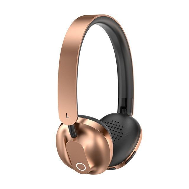 Wireless Headphone-Fonally-Gold-